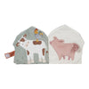 Livre d'activités en tissu, collection Little Farm, marque Little Dutch.