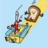 Livre enfant Jacques le Pain de Mie part en vacances Julie Bullier La Poule qui Pond couverture illustrée rose