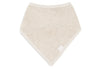 Lot de 2 bavoirs bandana en éponge, couleur nougat, marque Jollein.