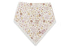 Lot de 2 bavoirs bandanas Jollein motif Flower Fairies – bavoirs bébé en coton doux et absorbant