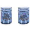 Lot de 2 gobelets bleus à paillettes motif voiture de course Konges Slojd