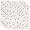 Lot de 3 langes en gaze de coton Miffy & Friends Jollein 70 x 70 cm
