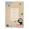 Lot de 6 cartes d'invitation "Pirate" - Papier Poetic