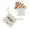 Lot de 4 lingettes lavables rayures larges Atelier Wagram