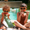 lunettes soleil enfant brun ambré Ki ET LA UV400 bébé protection yeux enfant été