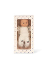 Ma première mini poupée Cherry Konges Sløjd avec tenue en coton et certificat de naissance