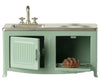 Cuisine miniature menthe Maileg avec évier et four pour souris jouet