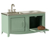 Cuisine miniature menthe Maileg avec évier et four pour souris jouet
