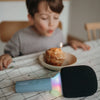 Micro Karaoké bleu rechargeable Kidywolf pour enfant.