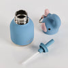 Mini gourde enfant isotherme éléphant bleu 200ml Asobu avec porte-clé