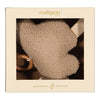 Mobile musical nuage en tissu bouclette beige Mellipou avec anneau bois et mélodie "Time of My Life"