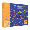 Coffret Mes Créations Fluos Auzou Créatif kit bracelets et porte-clés fils macramé scoubidou enfant