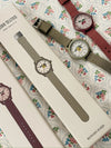 Montre enfant kaki apprentissage de l’heure – motif citron Konges Slojd