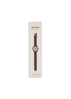 Montre enfant rouge foncé apprentissage de l’heure – motif cerise Konges Slojd