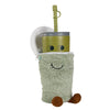 Mug isotherme enfant paille peluche vert Asobu Mimi Milkshake gobelet enfant
