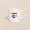 Mug en porcelaine Maman Adorée Emoi Emoi.