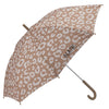 Parapluie enfant motif léopard beige personnalisé avec prénom Agathe – Atelier Wagram, accessoire imperméable original et tendance pour fille ou garçon.