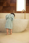 Peignoir éponge Sea Green Jollein pour enfant.