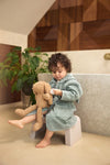 Peignoir éponge Sea Green Jollein pour enfant.