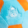 Peluche ballon de football Jellycat bleu et orange pour enfant