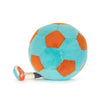 Peluche ballon de football Jellycat bleu et orange pour enfant