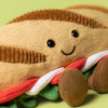 Peluche baguette sandwich Jellycat souriante avec garniture – doudou enfant original