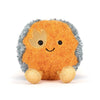 Peluche comète spatiale Jellycat orange et grise avec longue traîne douce pour enfant