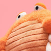 Peluche crabe corail Jellycat avec grandes pinces toutes douces