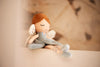 Poupée fée en peluche douce bleu ciel avec ailes brodées – Fairy Amy Jollein