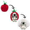 Peluche réversible Tartlet le koala Flipetz Les Déglingos transformable en framboise rouge pour enfant