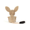 Peluche Jerboa Jellycat beige avec longues oreilles et queue douce – doudou bébé original