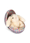 peluche lapin konges slojd oeuf paques kyoto fleuri cadeau bebe naissance