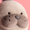Peluche lion des mers Jellycat beige avec moustaches et petite crinière grise