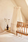 Peluche musicale éléphant beige Jollein avec anneau en bois – jouet d’éveil et déco chambre bébé