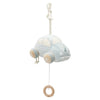 Peluche musicale bébé en forme de voiture bleue – mobile musical à suspendre avec anneau en bois, collection On The Go de Jollein