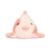 Peluche poisson carpe rose et crème Jellycat ultra douce