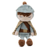 Poupée peluche Chevalier Jollein – poupée douce en tissu bleu et beige pour enfant
