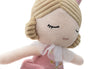 Poupée peluche Lady Lynn Jollein – poupée douce en velours rose pour enfant