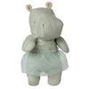 Peluche Safari Friends Hippopotame jupe menthe Maileg