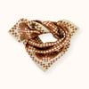 Grand foulard Latika Tigro Rust Apaches Collections - Accessoire mode iconique pour femme et enfant