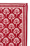 Foulard Apaches Collections Wonderful Fire rouge et écru – accessoire mode famille