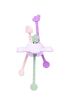 jouet sensoriel bébé silicone violet pastel jouet d’éveil bébé anneau de dentition motricité fine dès 10 mois