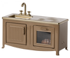Petit meuble de cuisine beige foncé pour souris Maileg.