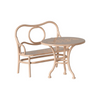 Charmant ensemble mobilier pour poupées Maileg comprenant une petite table de café avec banc intégré en métal rose poudré. Son design vintage et élégant, inspiré du mobilier de bistrot parisien, est parfait pour créer une atmosphère chaleureuse dans une maison de poupées. Cet accessoire raffiné est idéal pour les moments de jeu et d'imagination des enfants, compatible avec les souris et lapins Maileg. Un mobilier miniature robuste et délicat, idéal pour enrichir l'univers de jeu des tout-petits.