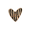 Pin’s Cœur Rebelle Zèbre – Zakuw – accessoire mode original en forme de cœur