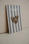 Pin's cœur léopard inscription Cœur Sauvage – accessoire mode enfant et adulte