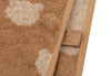 Poncho de bain réversible Jollein Teddy Bear en éponge beige avec capuche pour bébé et enfant