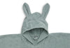 Poncho avec oreilles de lapin, Ash Green, Jollein.