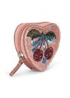 Porte monnaie enfant coeur cerises paillettes Konges Slojd