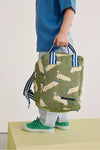 Sac à dos enfant personnalisable Petit Picotin motif teckels olive
